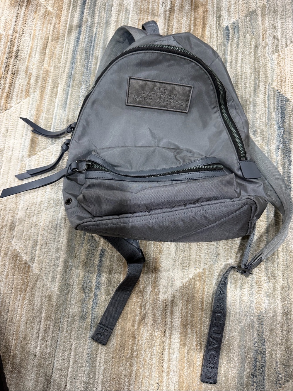 Marc Jacobs Gray Nylon Mini Backpack